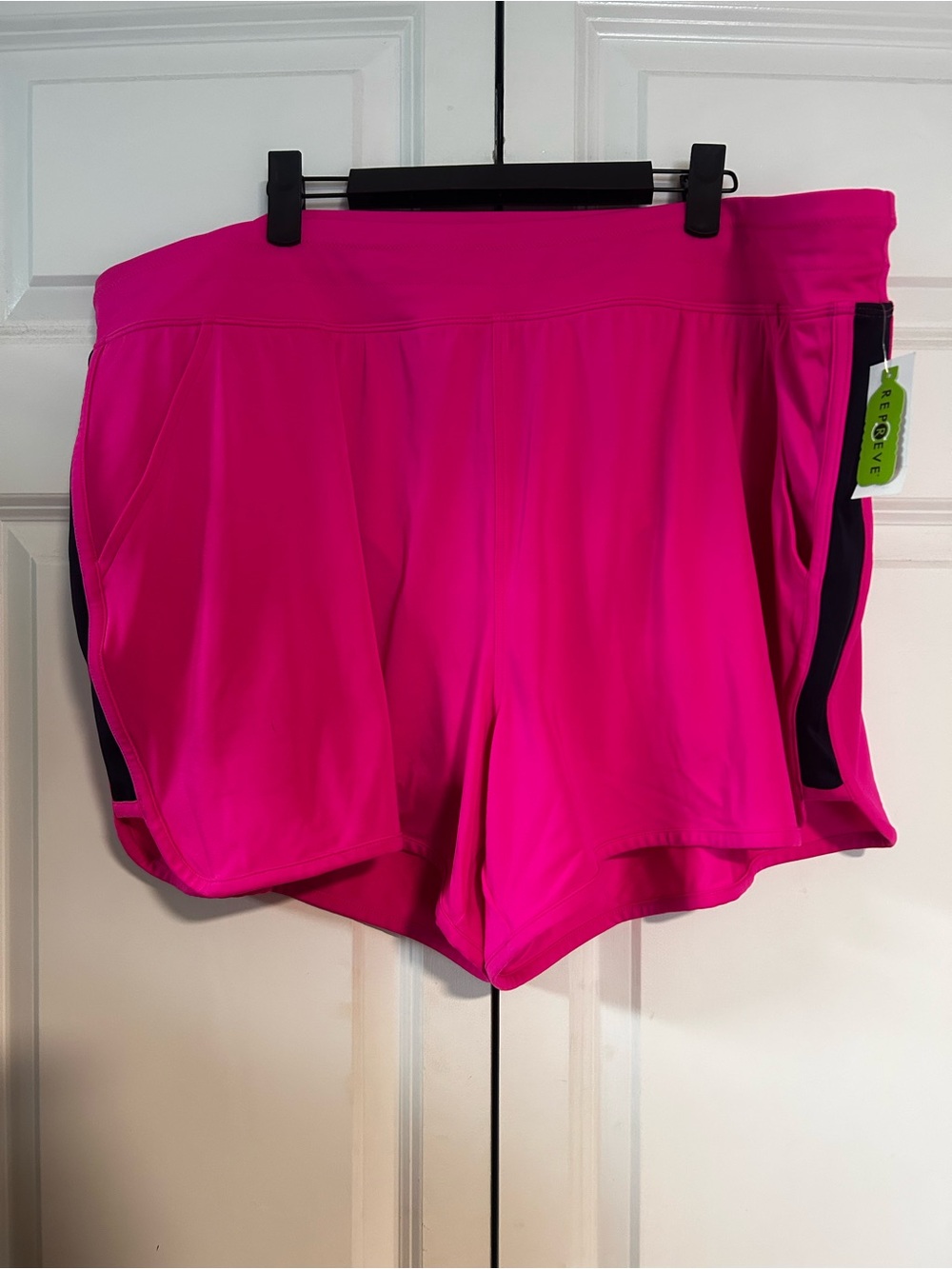 Lane Bryant Hot Pink swim shorts with Black Trim